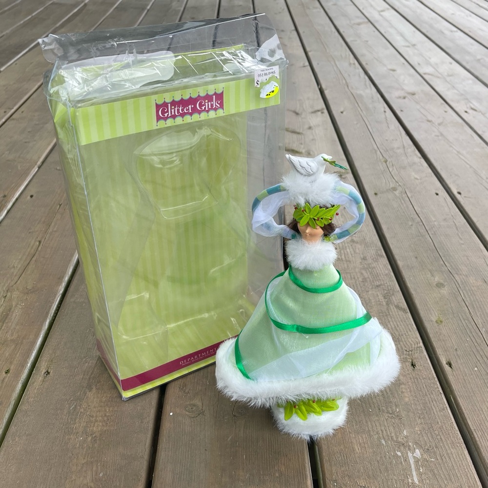 Department 56 Glitter Girls Christmas Tree Topper in Original Package
